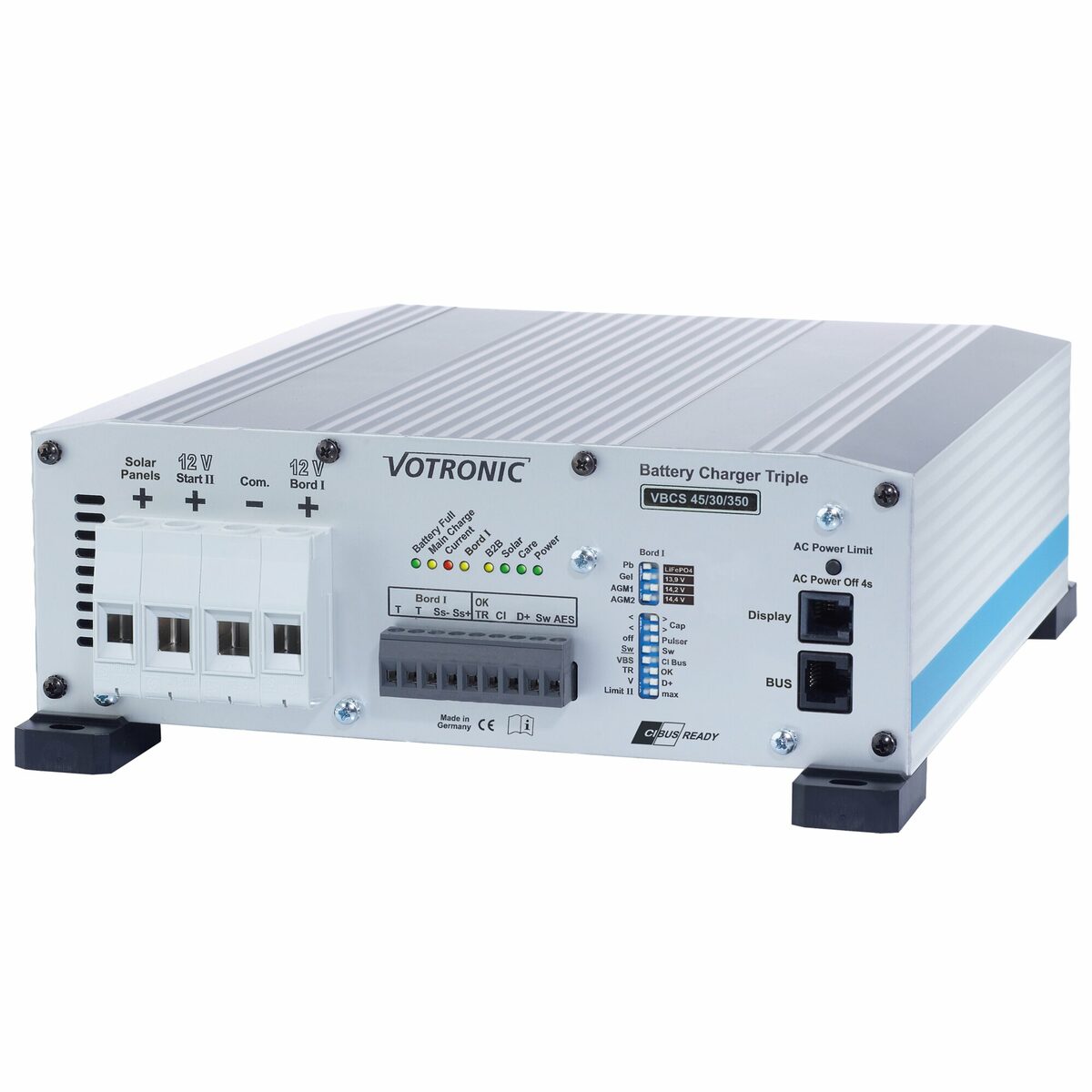 VOTRONIC VBCS Triple HV CI: jedna ładowarka do jazdy, słupka i solara