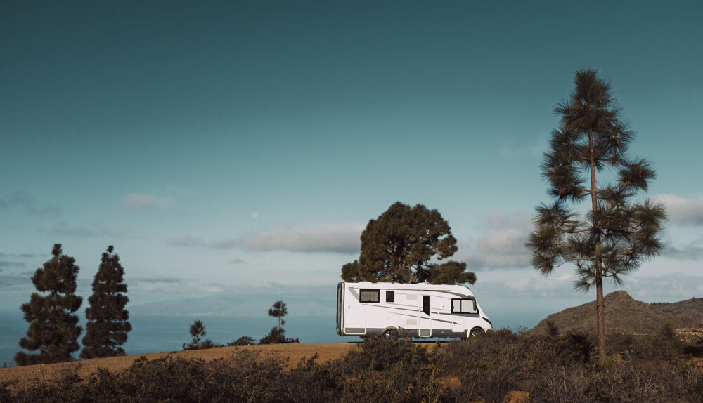 Kamper w trakcie podróży