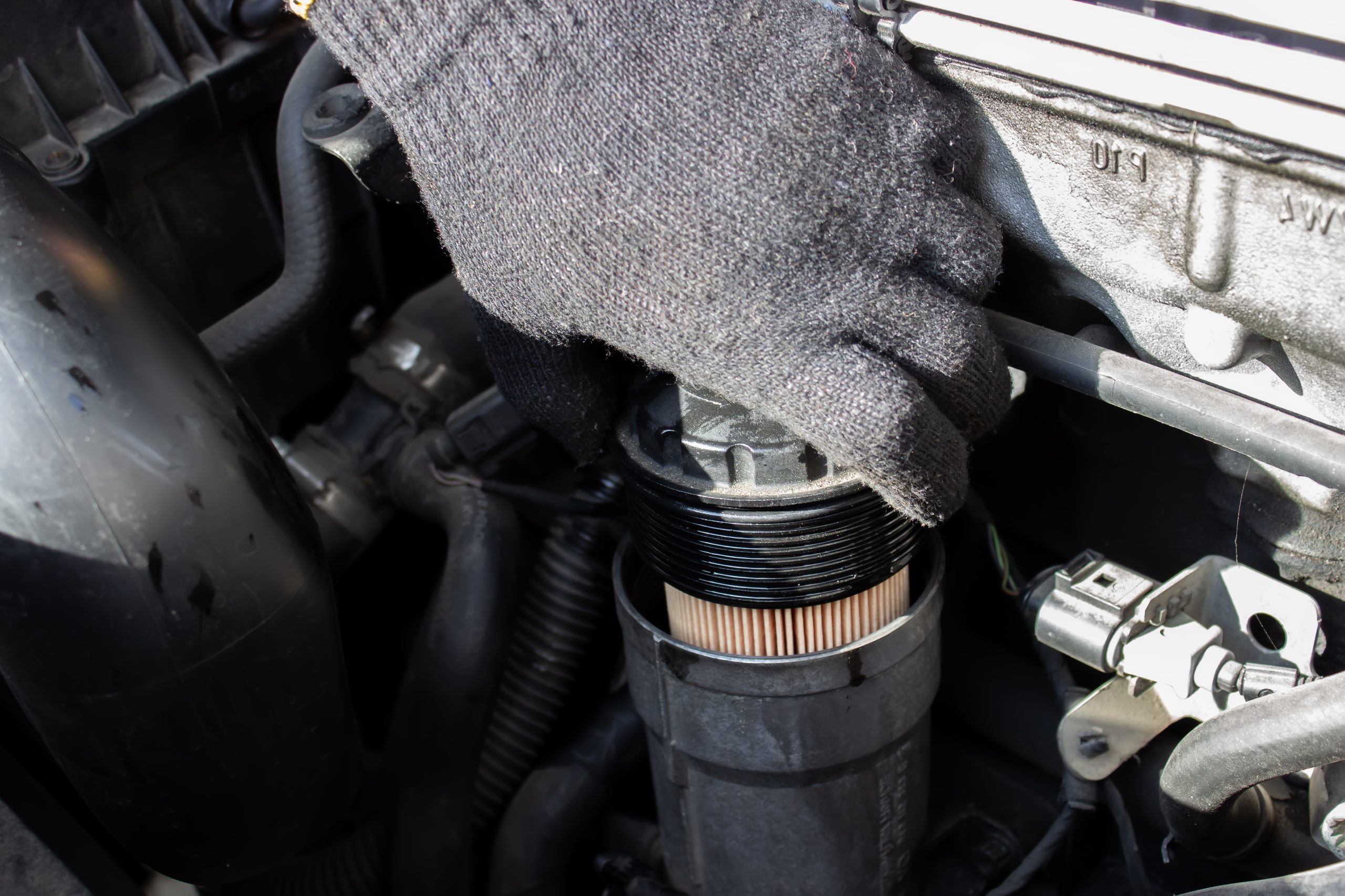 Filtr cząstek stałych DPF i układ wydechowy silnika diesel