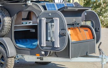 Schemat instalacji hybrydowej solar + alternator + 230V w kamperze