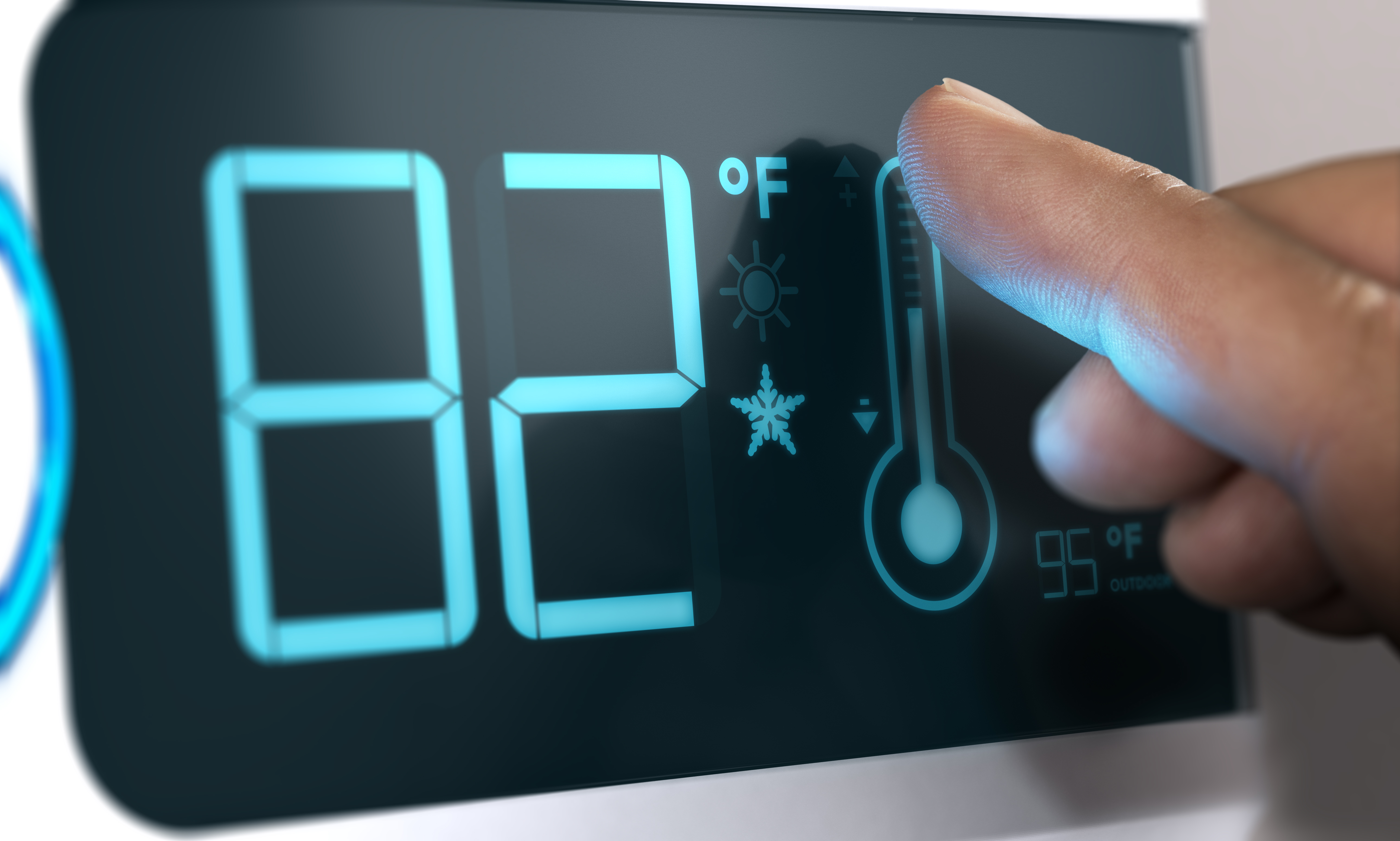 Panel sterowania klimatyzacji postojowej z wyświetlaczem cyfrowym